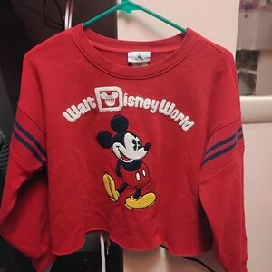 Disney Red Mickey Mouse Kids Sweatshirt